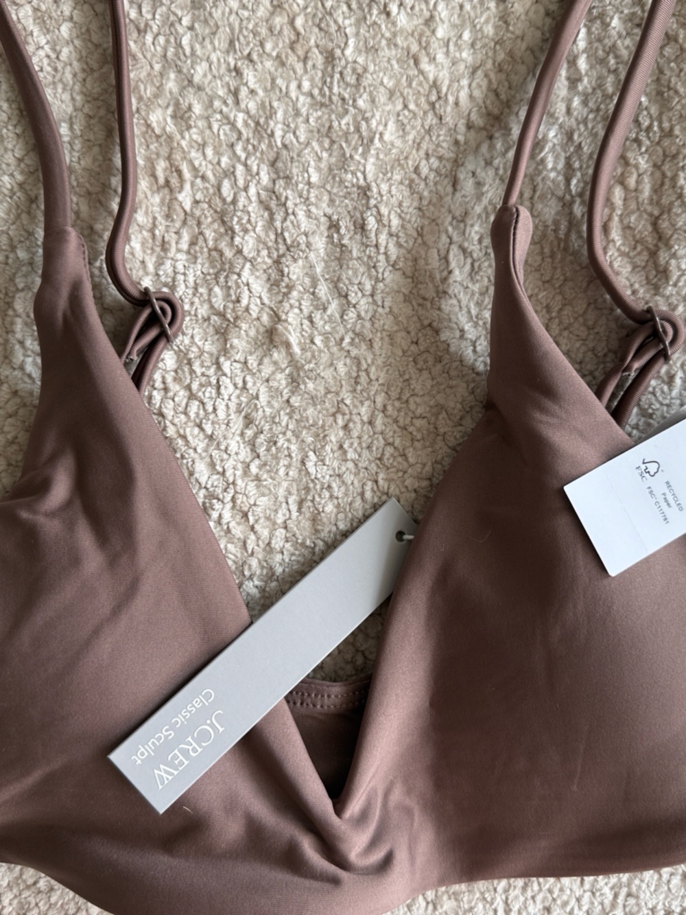 J. Crew Mauve Taupe Bralette